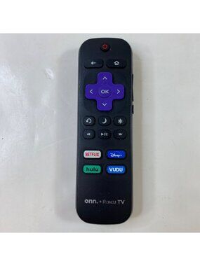 Onn Roku TV Remote Control Streaming Devices Netflix Disney+ Hulu Vudu Buttons